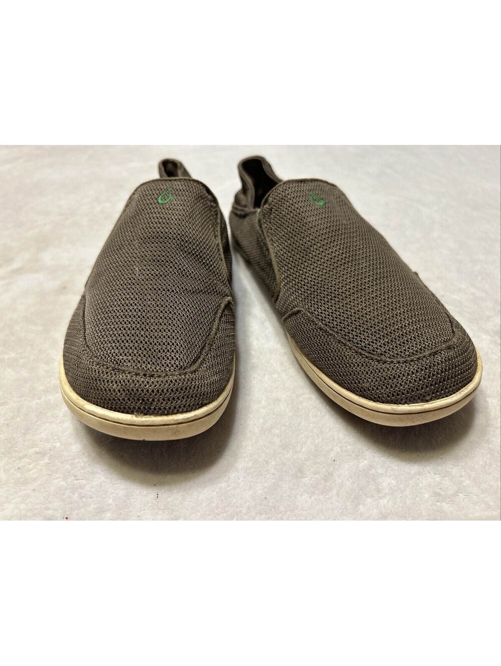 Olukai Boys Shoes Size 4 Gray Nohea Mesh Slip On